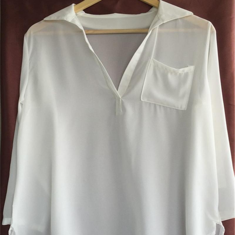 New Arrivals Sexy Beach Cover Up Chiffon White Swimwear Ladies Beach Blouse Pareo Women Beach Wear Saida De Praia Swimwear Q46