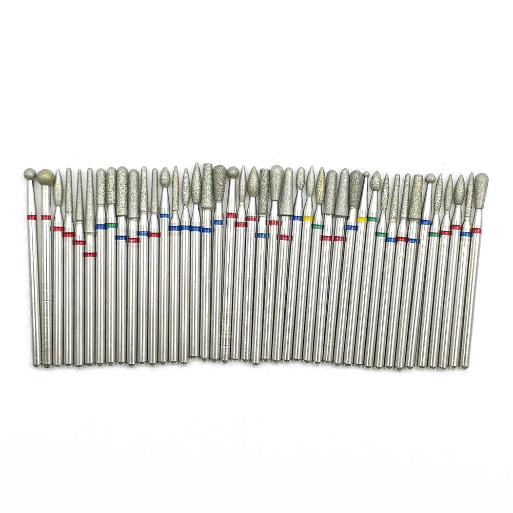6Pcs Cutter for Manicure Carbide Diamond Nail Drill Bit Set Milling Cutters Nail Art Pedicure Tools Kit Nail Drill Bits