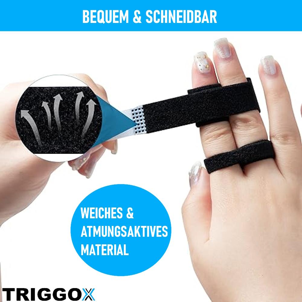 TRIGGOX Trigger Finger Splint Finger Protection Buddy Loops Adjustable [Set of 10]