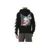 Off-White FW19 Individuality Print Hooded Zip Jacket Men Outerwear Black OMBE001E19E300051088