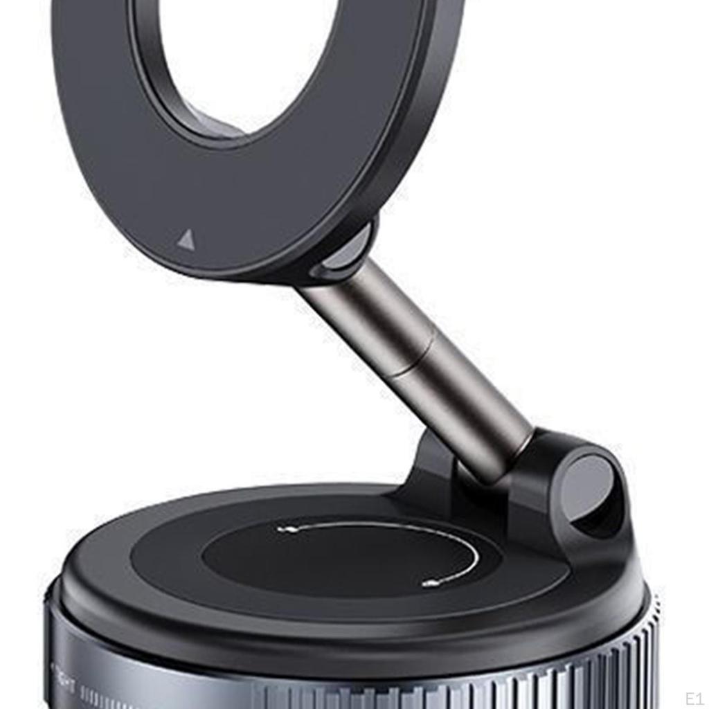 Magnetic Car Phone Holder Foldable Accessories for Glass Mirror Black