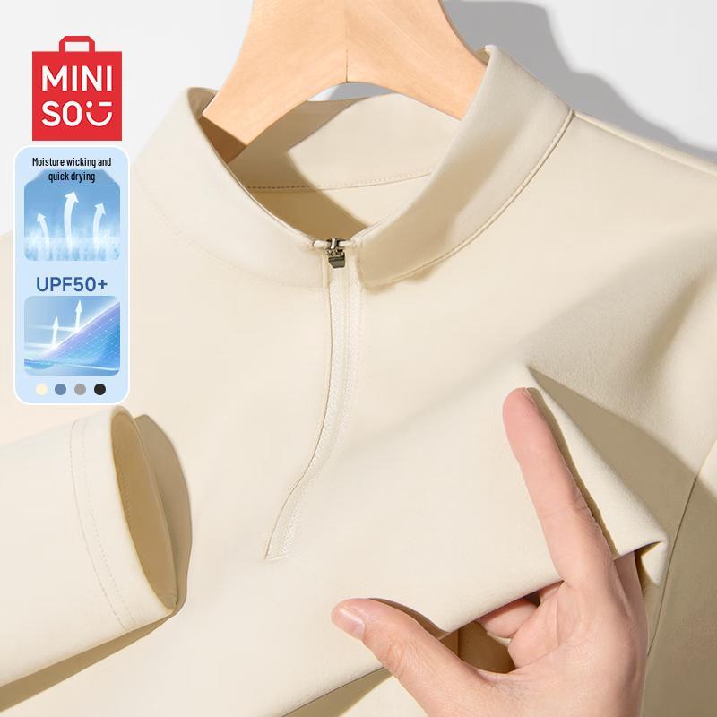 MINISO Men s Long Sleeve Outdoor Quick-Dry T-Shirt M