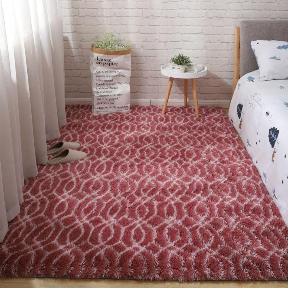 

Качество Супер Мягкий Прикроватный Ковер Украшение Комнаты Утолщенный Коврик Пушистый Бытовой Плед Дом