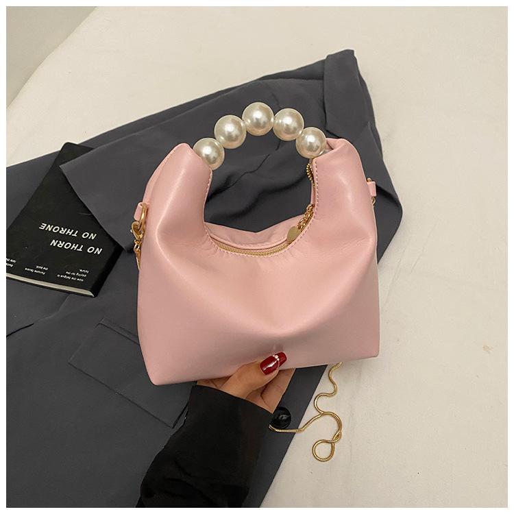 High-end Pearl Handbag 2025 New Summer Fashion Niche Chain Bag Women's Shoulder Crossbody Bag