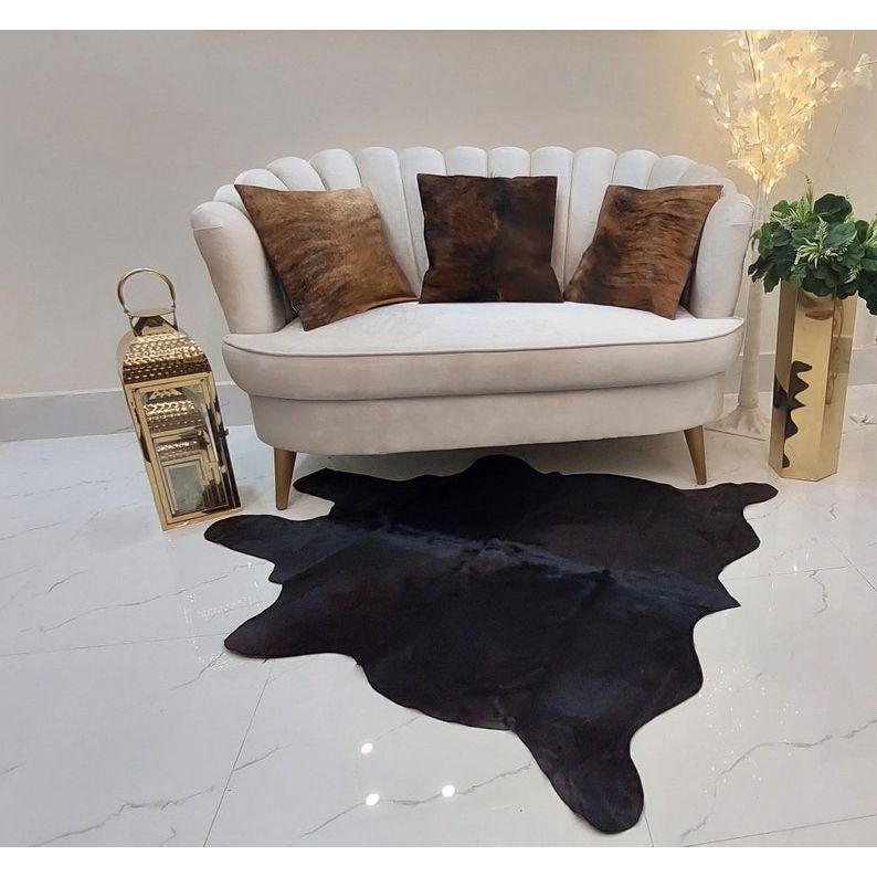 

(Pack of 3) Cowhide Pillow Cover Brindle Cowhide Cushion Natural Hair On Throw Cushion Pillow Covers Genuine Cow Hide Real Original Skin Leather 14 x 14 in