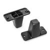 60 Mm Luggage Replacement Foot with PVC Black Finish, T Style Bottom Support for Suitcase Base Repair and Daily Ground Contact Control