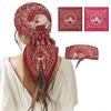 55x55cm Men's Headscarf Handshake Print Imitation Silk Woman Hip Hop Face Towel Breathable Peace Dove Arabic Square Headscarf