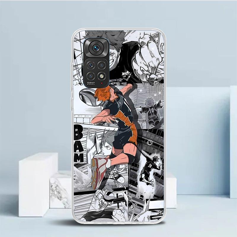 

Чехол-книжка Haikyuu Oya Volleyball Anime для телефона Xiaomi Redmi Note 15 14 13 12 Pro Plus 14S 11S 11T 11E 10S 10 4G с рисунком Redmi Note 11E Pro