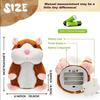 Hamster Learn To Imitate Talking,Funny Animal Plush Toy Talking Nod Hamster Doll Soothing Crying Baby Toy Kids Gift