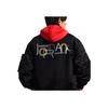 Jordan Ležérní sportovní bunda bomber na zip Podzimní pánská bunda Černá DN3406-010