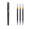 Business Signature Calligraphy Pen 0.7mm Black, Large Refill, Water-Based, for Office Use