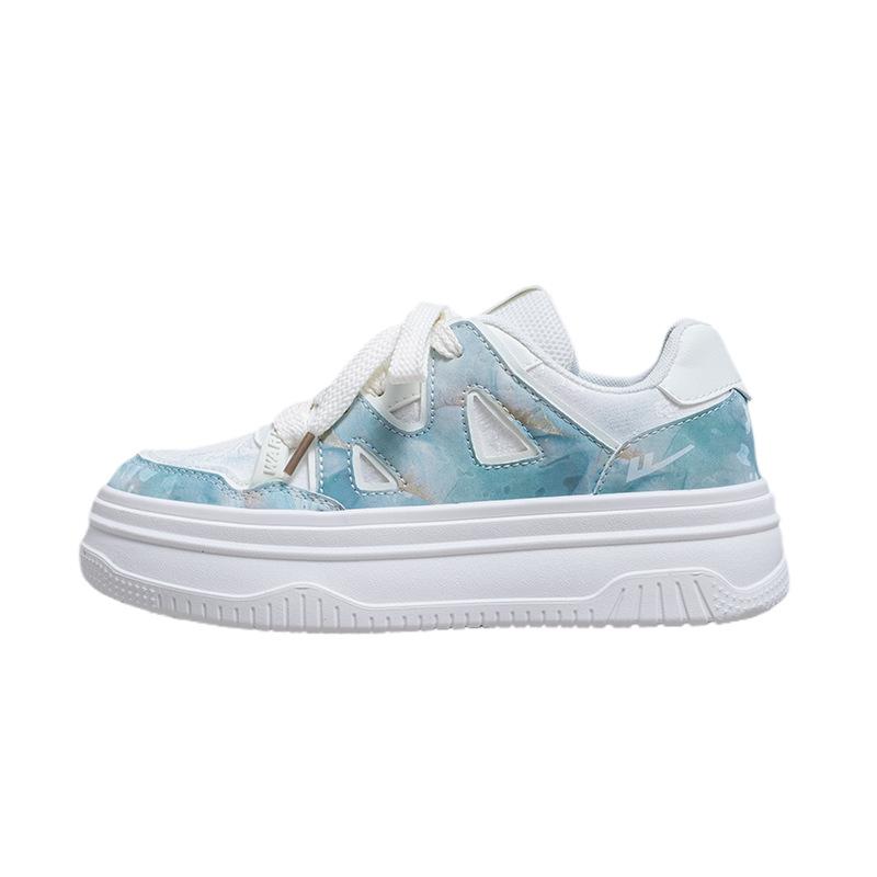 Thin Low-top Bread Shoes Thick-soled Breathable Spring and Summer New Board Shoes High-value Single Shoes