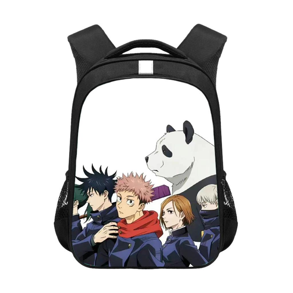 Anime Rucksack mit großer Kapazität und reflektierendem Streifen, Aufbewahrungstasche, Schultasche 13 Zoll