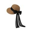 Foldable Lace Brim Sunshade Cap Wide Brim Sun Protection Cap Vacation Straw Sun Hat  Beach