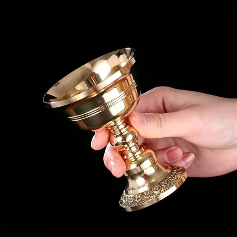 A03F-Hochzeitsbankett Heimtischdekoration Messing Kerzenhalter Serie Buddhistischer Tibetischer Lampenhalter Messing Butterlampe