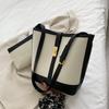 Korean panelled women Bucket Shoulder bags Large Capacity Canvas female handbag and purses large Capacity ladies Crossbody Bag