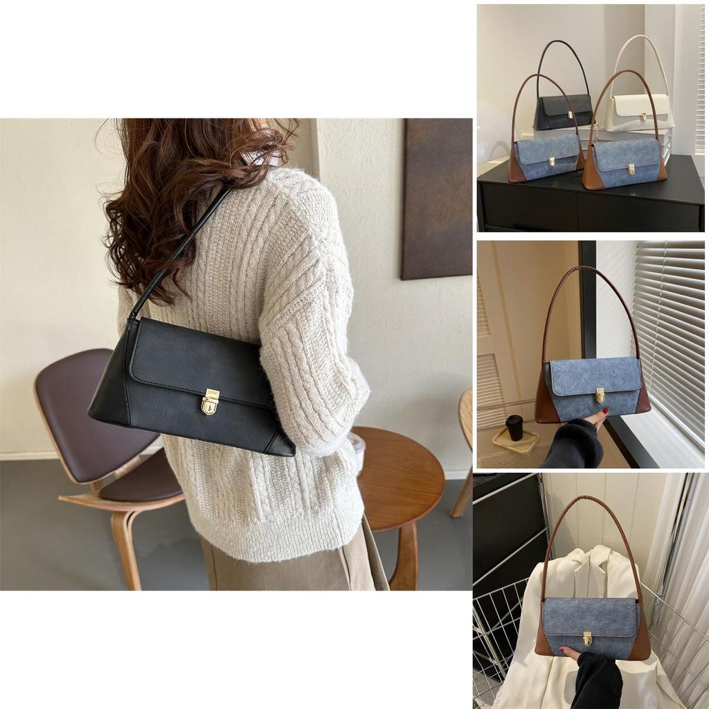 Vintage Minimalist Single Shoulder Bag 2023 Autumn New Fashion Casual Handbag