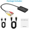 RCA To Converter, Composite To Adapter Support 1080P /NTSC Compatible With One, , , STB, , VHS, VCR, Blue-Ray DVD Players