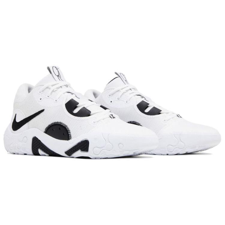 Nike PG 6 Abrasion Resistant Abrasion Resistant Low top Basketball Shoes Men's White DX6654-100