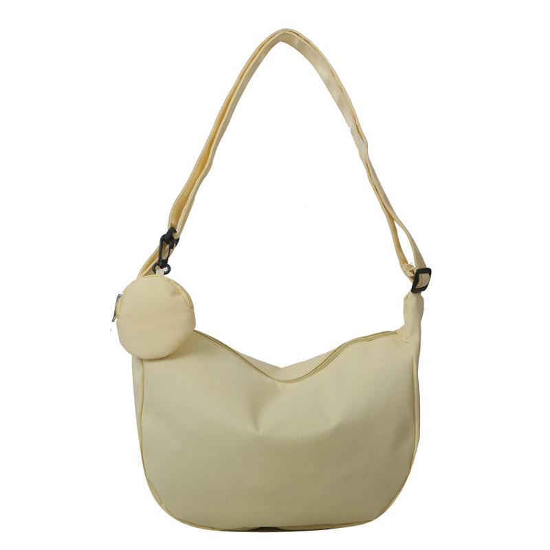 Canvas Bag Female Mori Department Crossbody Bag College Student Dumpling Bag For Daily Use Shopping Casual Outings