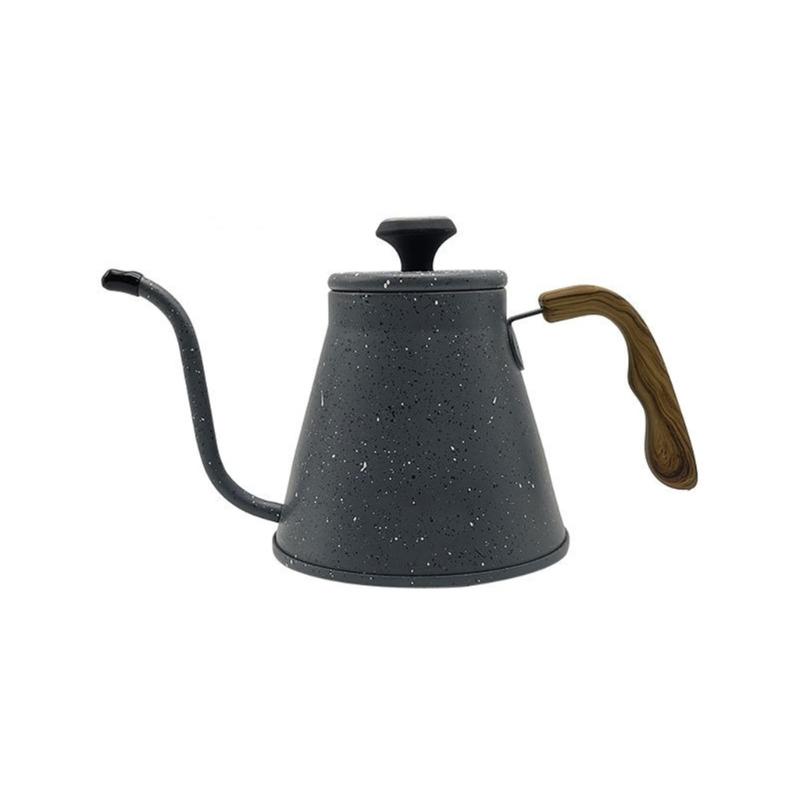 Edelstahl Schwanenhalskessel 1,2L mit Thermometer und Hitzebeständigem Griff für Präzision beim Kaffeeaufgießen