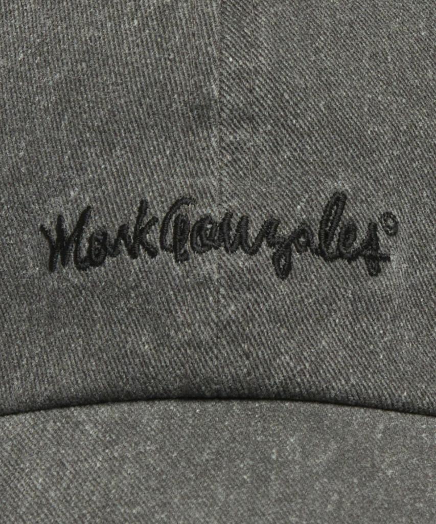 MARK GONZALES Signed Logo Washed Basic Ball Cap - Charcoal