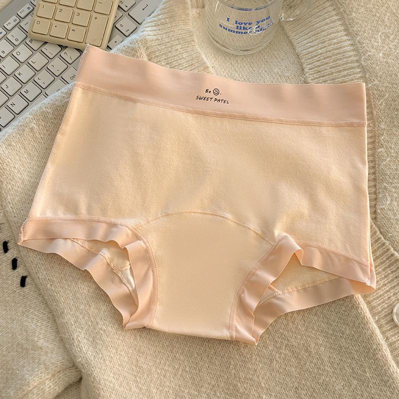 Ladies Spring Cotton 10A Antibacterial Extended Crotch Comfortable Mid Waist Flat Angle Briefs