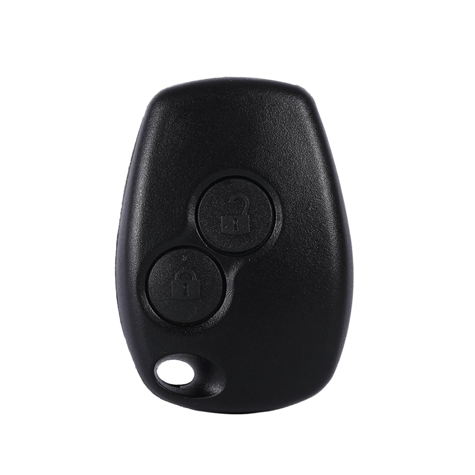 

2 Buttons Auto Car Key Fob Cover Case for Master Replacement Black
