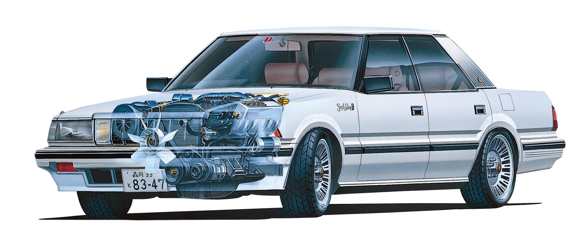 

Серия моделей Fujimi 155 Toyota Crown Royal GMS125 1/24 Дюйм-Ап Нет. ID-155 серый