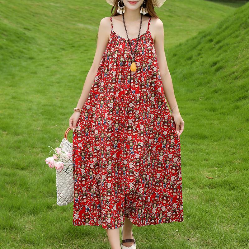 

Плюс Размер Женщин Платье Летняя Винтажная Одежда Свободные Элегантные Длинные Платья XL