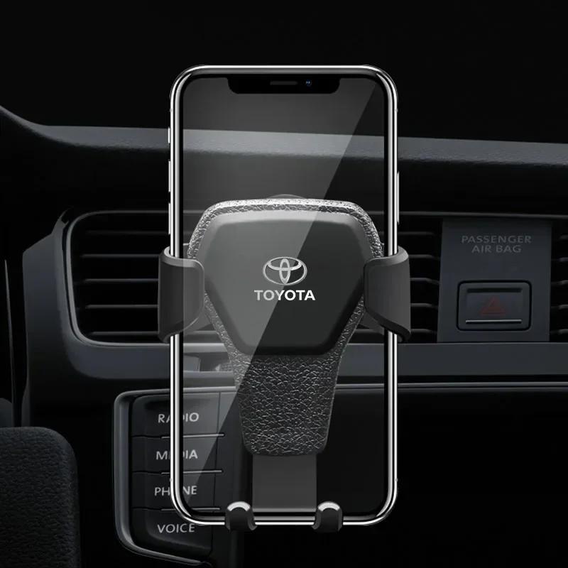 Car Phone Holder Air Vent G-Sensor Smartphone GPS Stand For Toyota Yaris Corolla Avensis Aygo Vitz Vios Yaris Mark-X Mirai