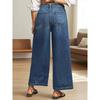 Q 92322 Plus Size Wide Leg Cross-Border Jeans