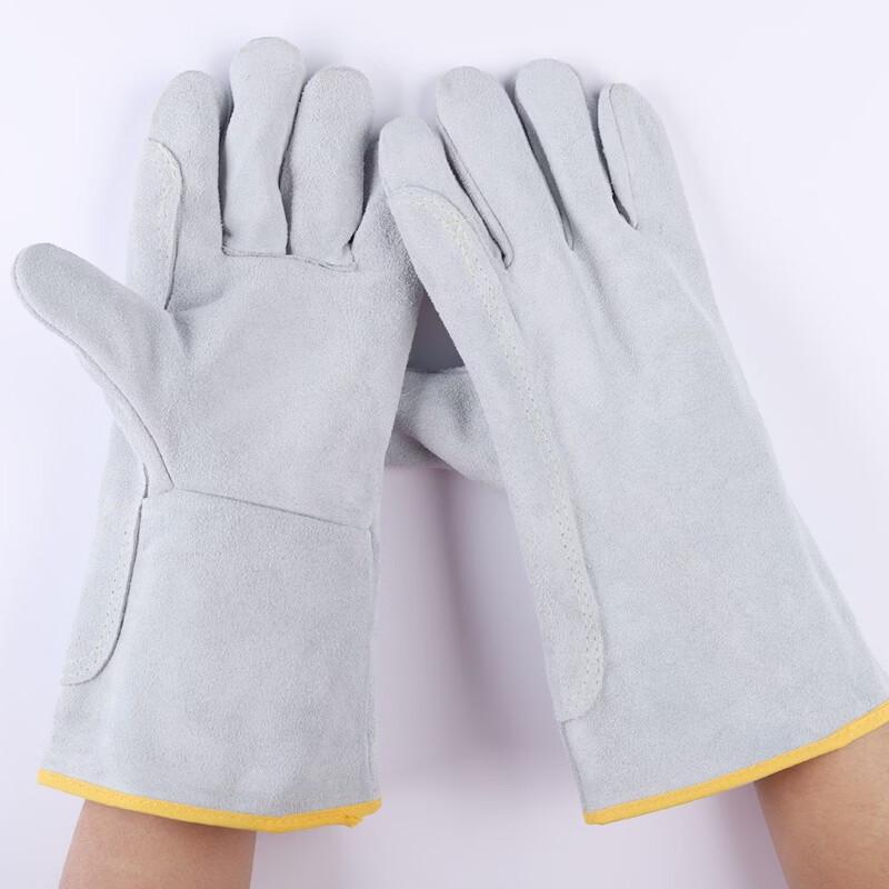 Жаростойкие сварочные защитные перчатки из коровьей кожи