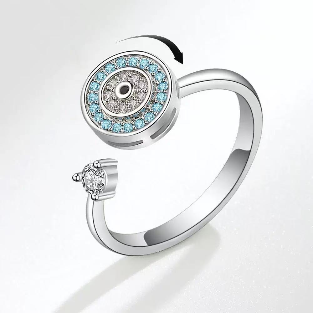 Fidget Spinner Ring for Women, Minimalist Fashion Rotatable Ring, INS Trend Light Luxury Cool Style Jewelry