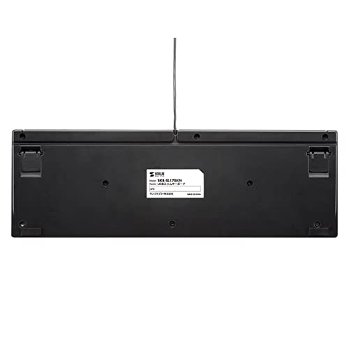 Sanwa Supply USB Slim Keyboard with Pantograph Numeric Keypad Black SKB-SL17BKN