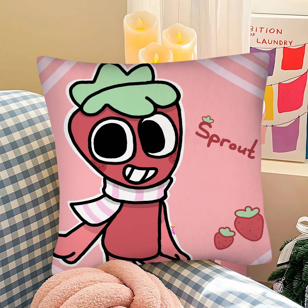 1Pz S-Sprout D-Dandys W-World Federa Moda Federa Quadrata Camera da Letto Divano Soggiorno Decorazione Ins Tempo Libero