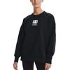 Under Armour Summit Casual Sport Crew Neck Long Sleeve Sweatshirt Women Tops Black 1369562-001