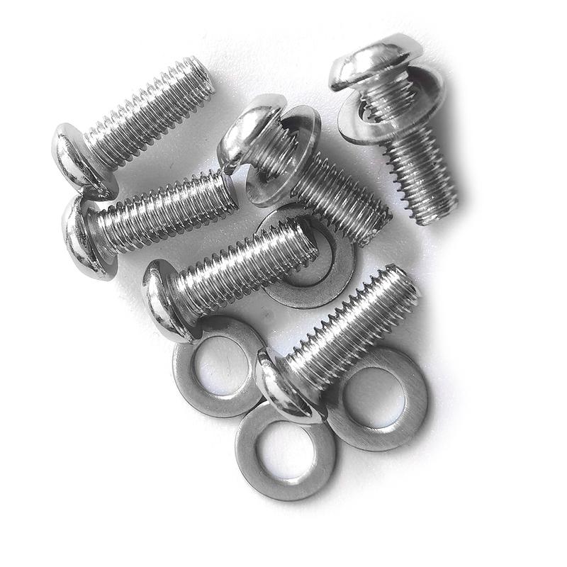 6 PCS Stainless Derby Cover Screw Bolt & Washers For Harley Dyna Wide Glide FXDWG Night Train Ultra Limited 1/4"-20