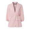 ZANZEA Women Casual V-Neck Solid Color Loose 3/4 Sleeve Cardigan Blouse