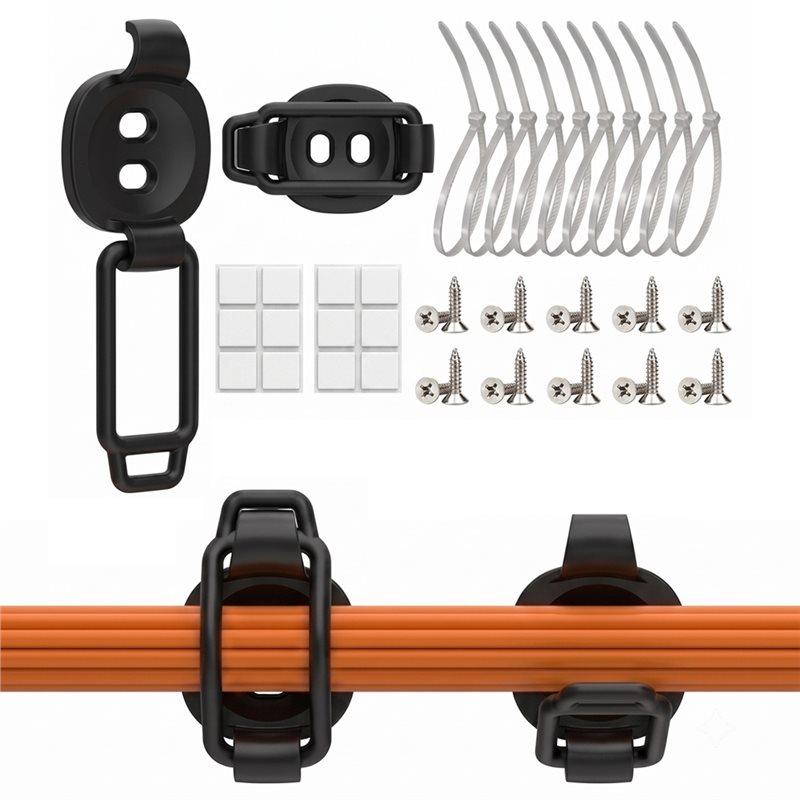 ABKP-Adjustable Elastic Cable Clips Cable Management For Home, Car, Under Desk,