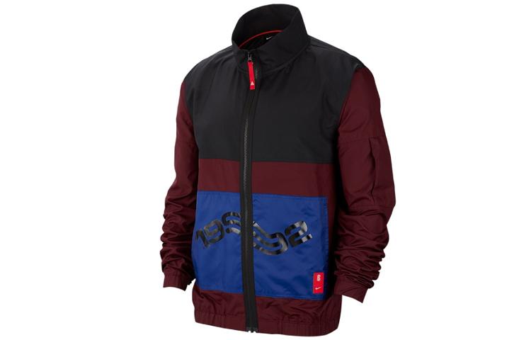Nike Jackets Men s Black Red Patchwork Stand Collar Moderate Other BV9296-681 S