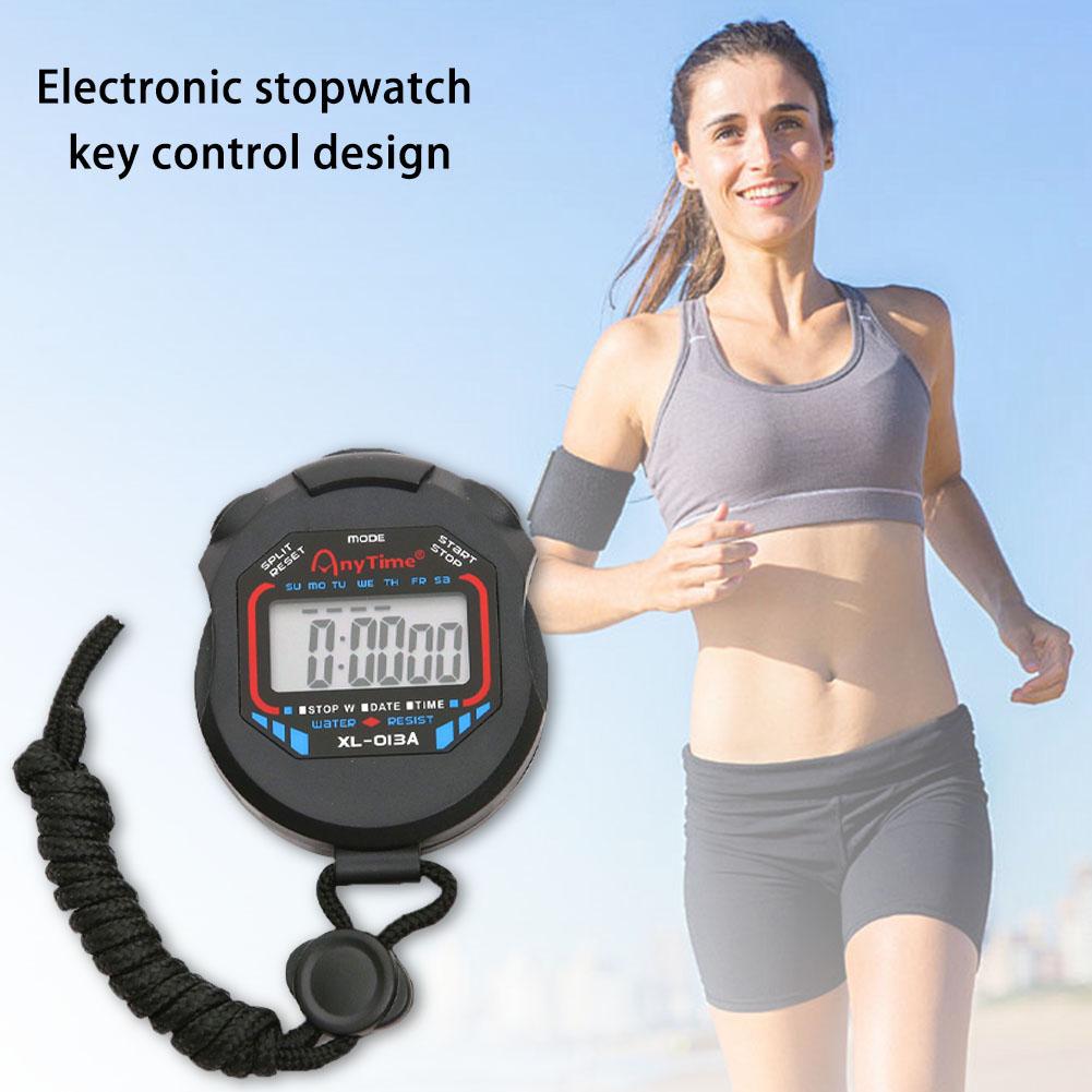 Multi-Function Electronic Stopwatch Pocket Stopwatch Stop Watch Timer Professional LCD Display for Fitness Coaches and Referees