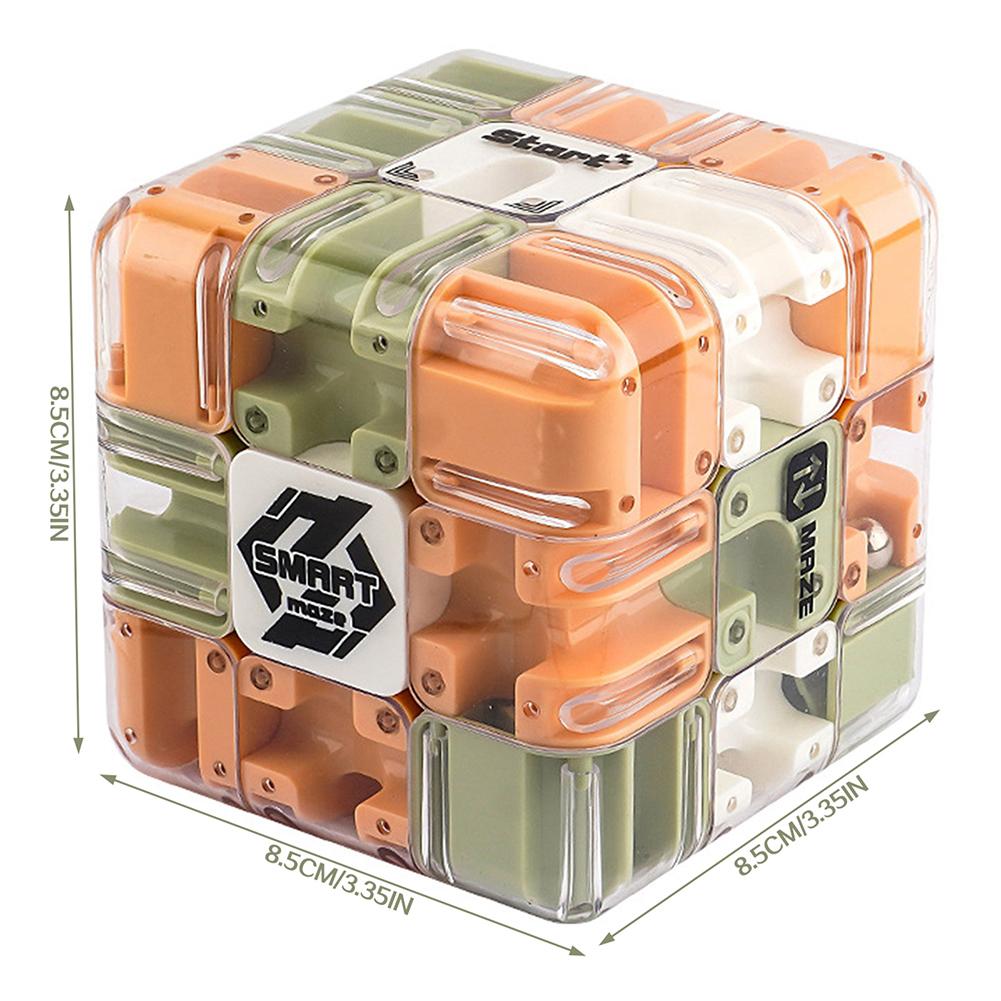Großes Labyrinth 3D-Puzzles Labyrinthwürfel 3D-Labyrinthwürfel-Puzzle mit rollender Kugel Fesselndes Gehirnjogging-Spielzeug für Kinder