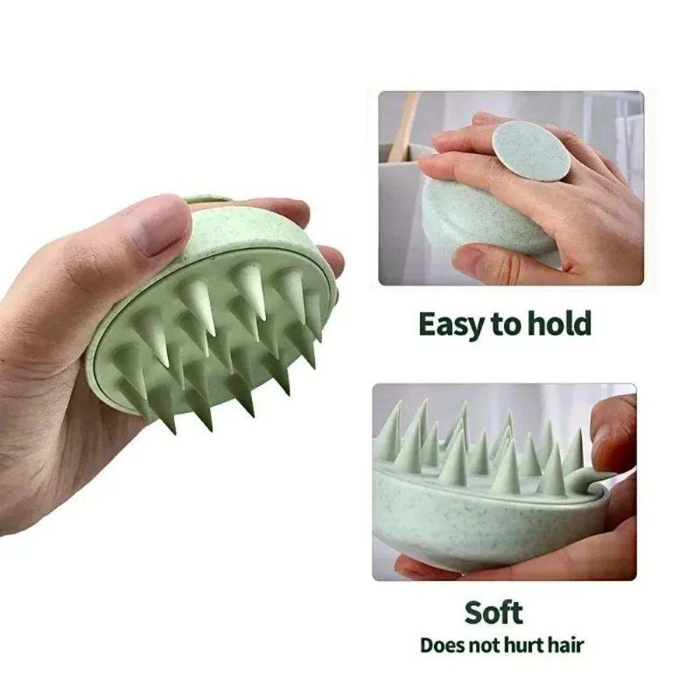 Head Cleansing and Massage Wet and Dry Scalp Massage Brush Soft Massage Cushioned Airbag Non-invasive Scalp Deep Conditioning