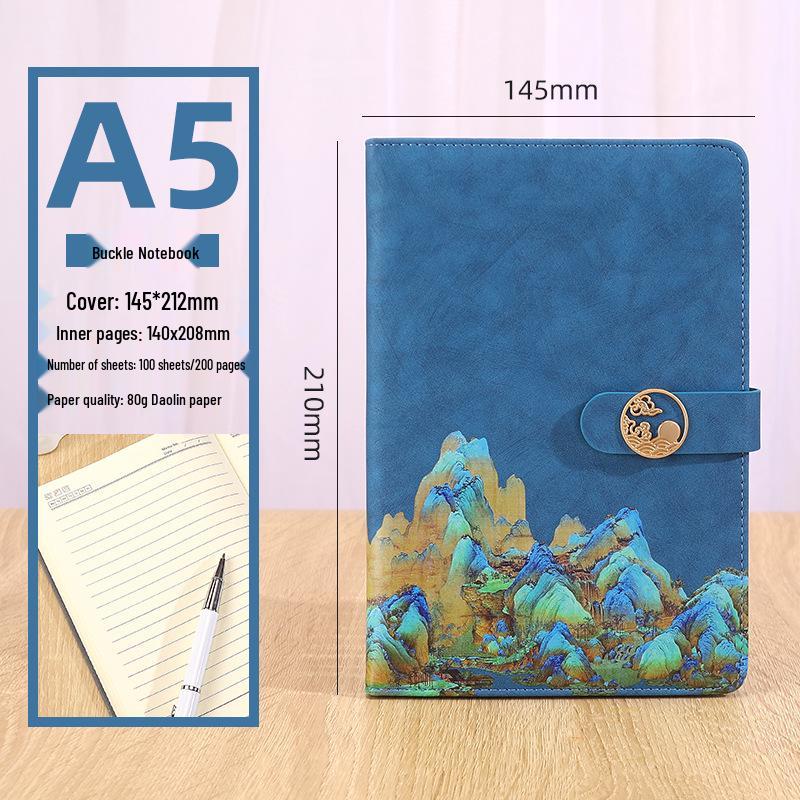 Benzi Guochao Cultural  Rivers and Mountains  Notebook: Exquisite Chinese Style Gift Box Set for Business and Meetings.