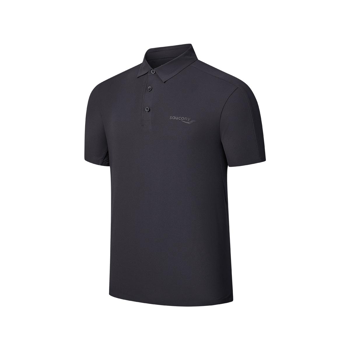 

Saucony Urban Lifestyle Series Comfortable Fashion Short Sleeve Polo Shirt Men tops Lacquer-Black SA2259SP01C-BK008 S