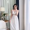 Spring and summer Japanese sweet suspender nightgown women's sexy thin suspender ice silk nightdress pure desire style nightgown long sleeves