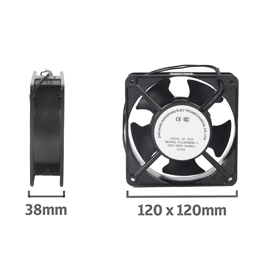 Axial Fan with Metal Blades for Fireplaces Ensures Efficient Circulation of Warm Air While Operating Silently Under Heat