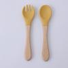 Children's Silicone Divided Plate Set: Food-Grade Tableware with Fork & Spoon for Babies and Toddlers