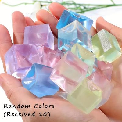 1-10PCS Cubo Stress Balls Party Favors Presente para Crianças Adultos Fidget Stress Ball Squeezy Sensory Cubes Soft Squishies Ansiedade Brinquedos